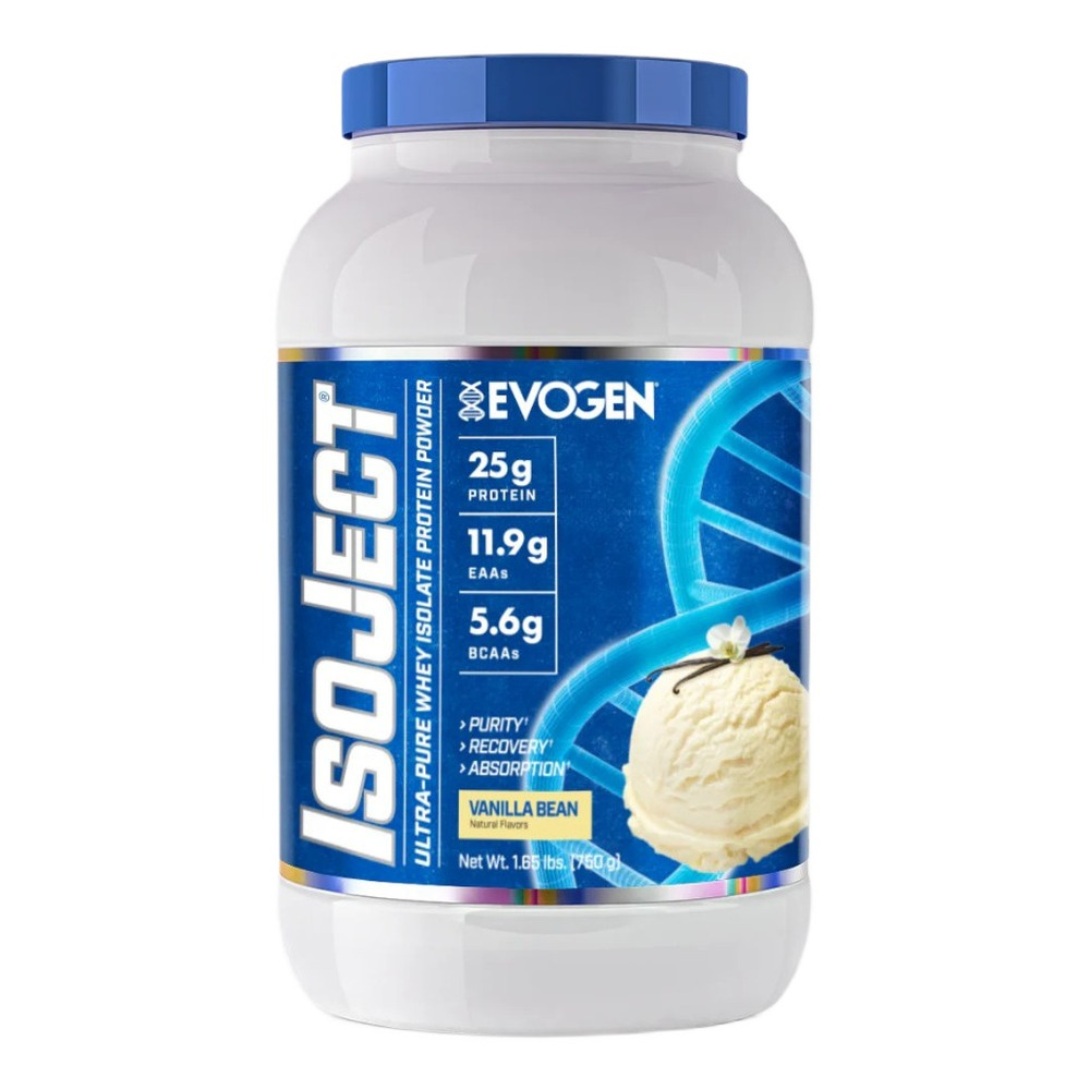 Evogen IsoJect Izolat Białka Serwatkowego Waniliowy Na Budowę Masy Mięśniowej i Regenerację 750g