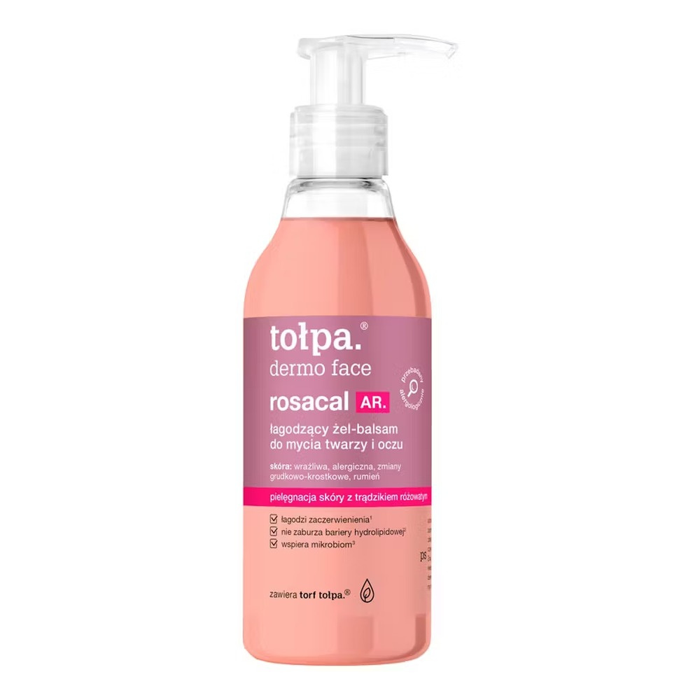 Tołpa dermo face rosacal AR. łagodzący żel-balsam do mycia twarzy i oczu, 195ml