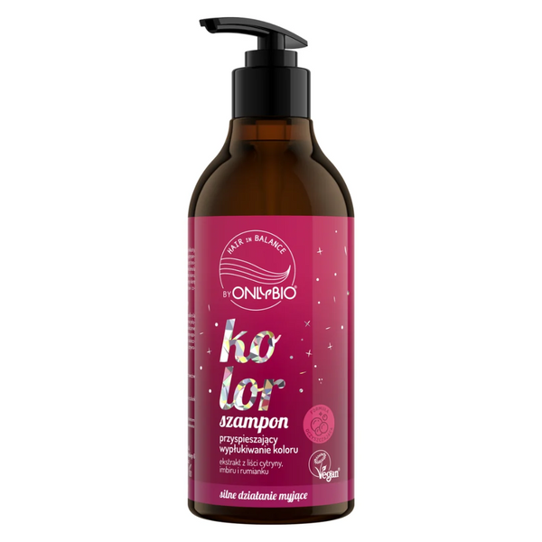 OnlyBio Hair in Balance Szampon Przyspieszający Wypłukiwanie Koloru 400ml