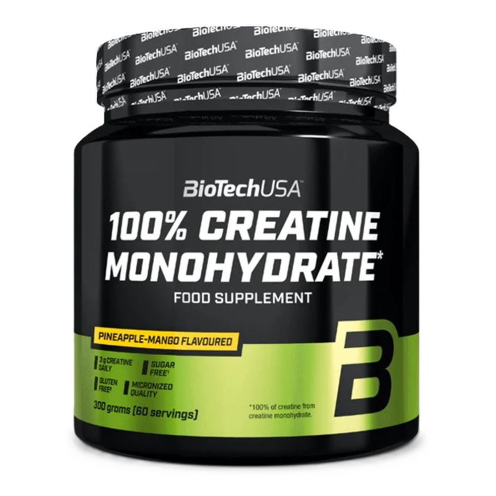 100% Creatine Monohydrate, Pineapple-Mango - 300g