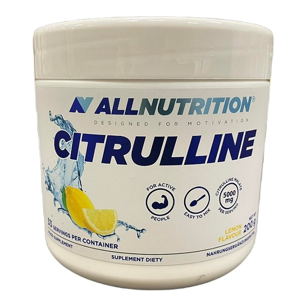Allnutrition Citrulline Wspomaga Aktywny Trening Lemon 200g