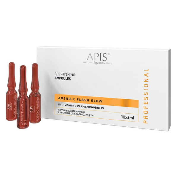 Apis Professional Adeno-C Flash Glow Rozświetlające Ampułki 10x3ml