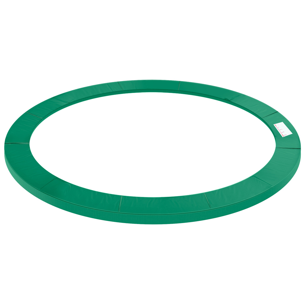 HOMCOM 12FT Replacement Trampoline Pad Thick Foam Safety Φ366cm Spring Cover Bounce Padding - Green