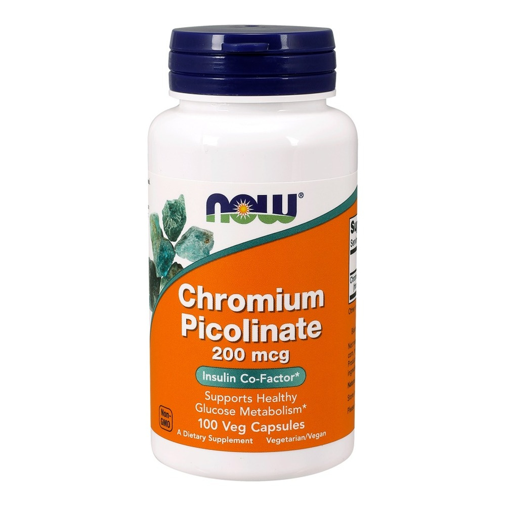 Now Foods Chromium Picolinate 200mcg 100 Kapsułek
