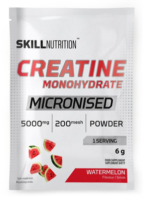 Skill Nutrition Mikronizowany Monohydrat Kreatyny Arbuz 6g 1 porcja
