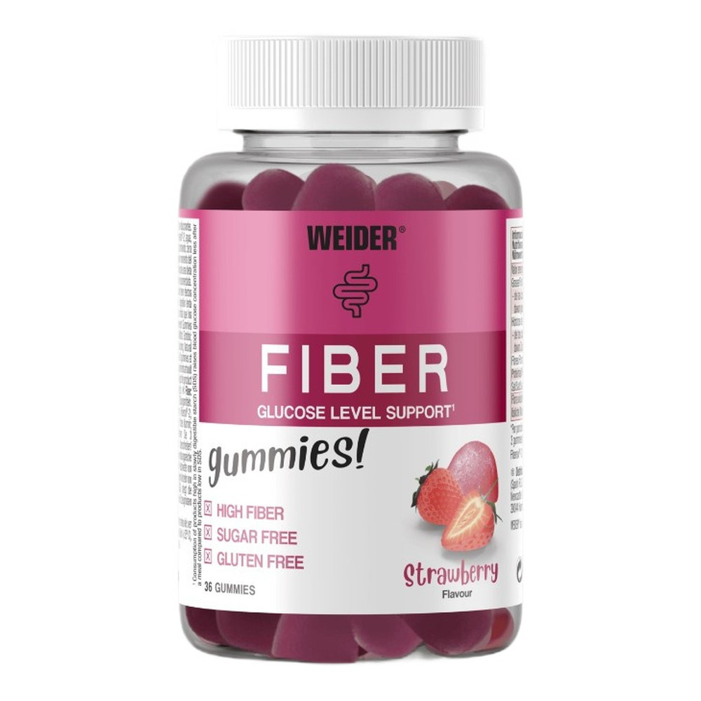 Weider Fiber, Strawberry - 36 gummies
