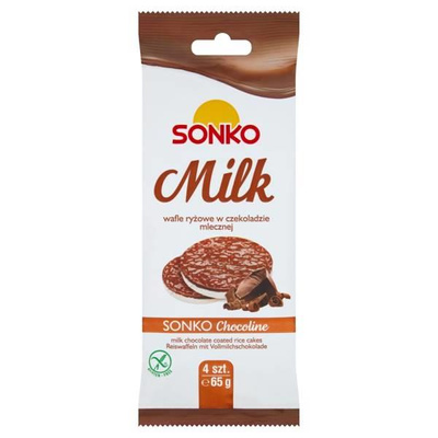 Sonko Wafle Ryżowe w Czekoladzie Mlecznej 65g