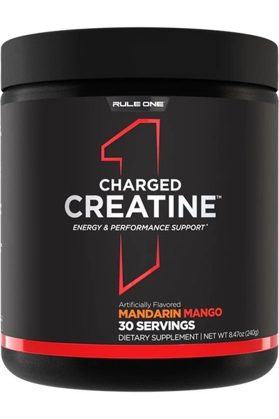 Rule One Charged Creatine, Mandarin Mango - 240g