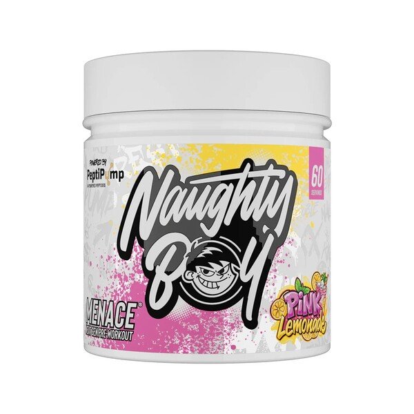 Naughty Boy Menace V2 Przedtreningówka Na Energię Pompę i Skupienie Różowa Lemoniada 420g