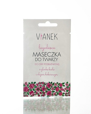 Vianek Łagodząca Maseczka do Cery Podrażnionej z Glinką Białą i Olejem Kokosowym 10g