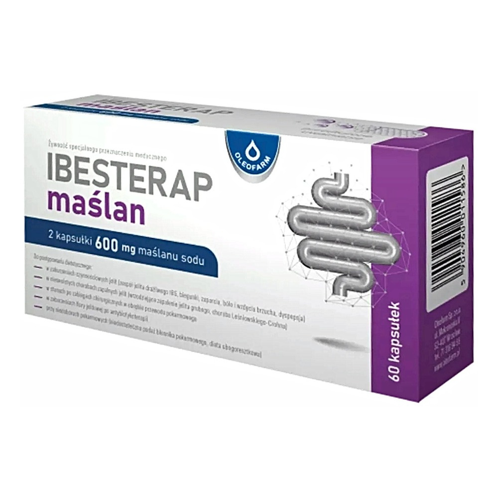 Oleofarm Ibesterap Maślan Sodu 300mg 60 Kapsułek