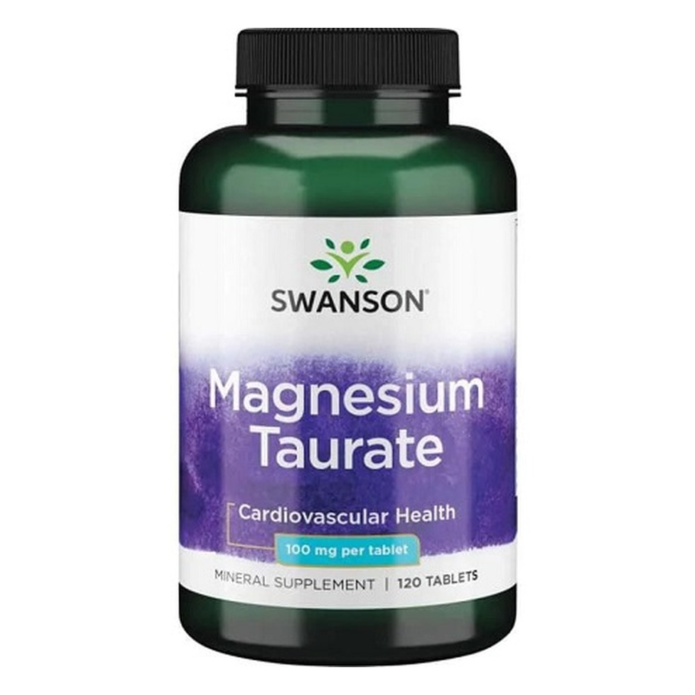 Swanson Taurynian Magnezu 100mg na Mięśnie i Układ Nerwowy 120 Tabletek