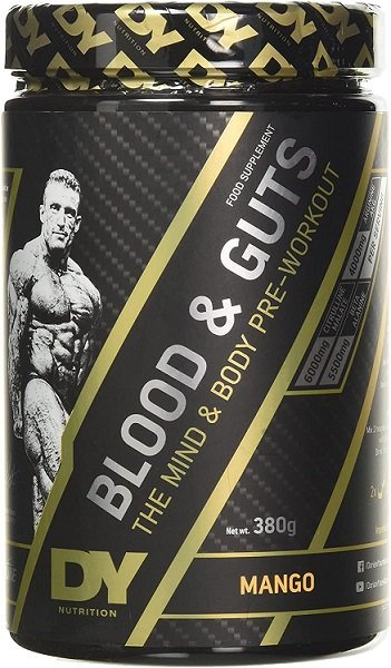 Dorian Yates Blood and Guts Przedtreningówka w Proszku o Smaku Mango Na Siłę i Skupienie 380g