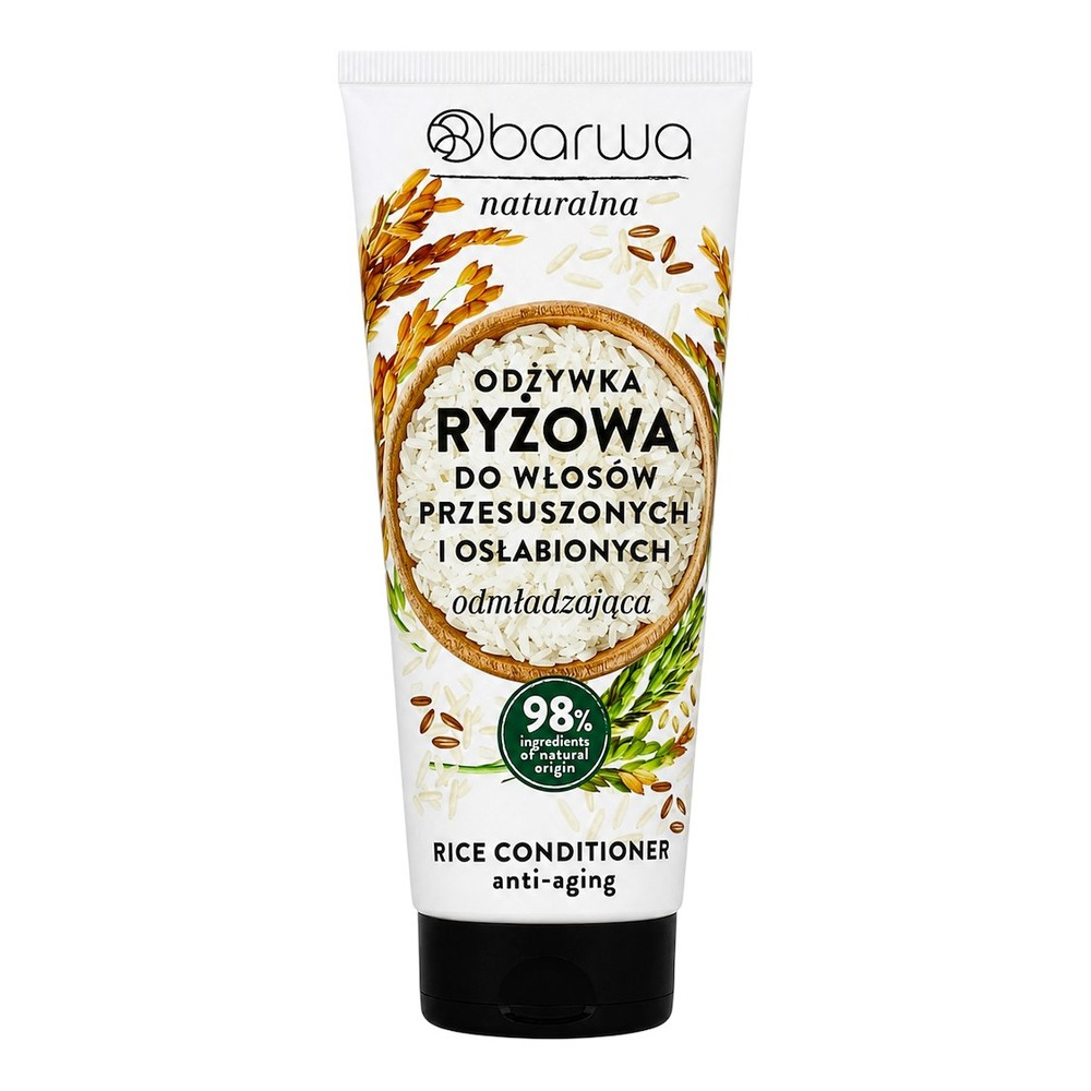 Barwa Naturalna Odmładzająca Odżywka Ryżowa dla Włosów Osłabionych 200ml