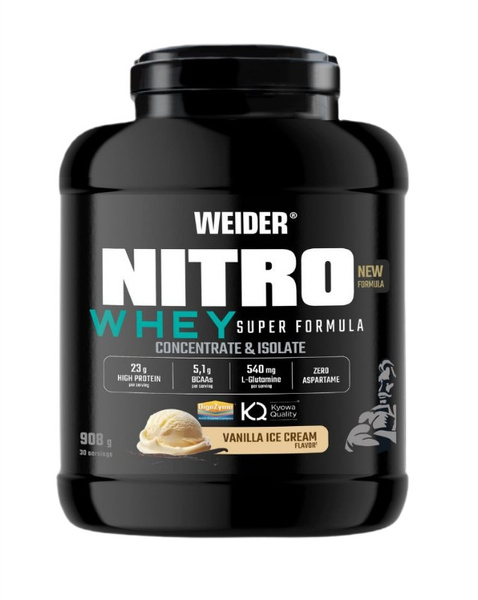 Weider Nitro Whey Super Formula, Vanilla Ice Cream - 908g