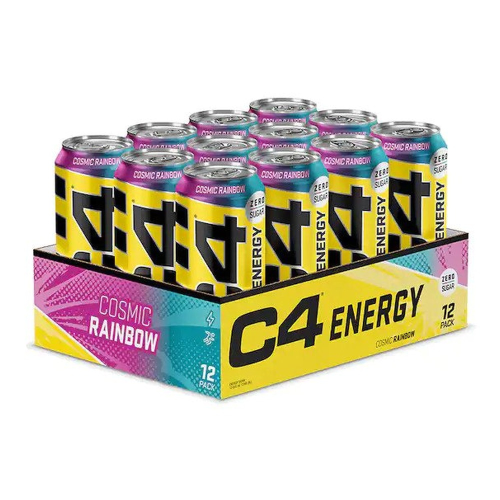 C4 Explosive Energy Drink, Cosmic Rainbow - 12 x 500 ml.