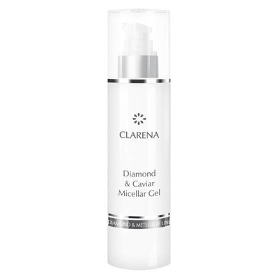 Clarena Diamond & Caviar Aksamitny Żel Micelarny z Pyłem Diamentowym i Ekstraktem z Kawioru do Cery Dojrzałej 200ml 