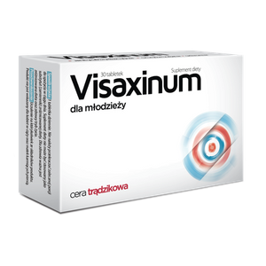 Aflofarm Visaxinum na Cerę Trądzikową Wspierający Zdrową Skórę 30 Tabletek
