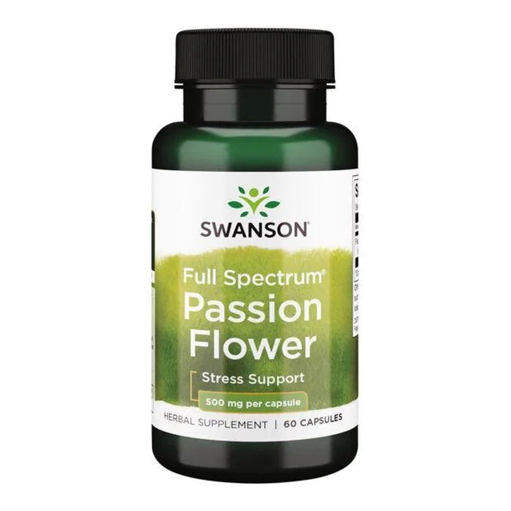 Swanson Męczennica Cielista 500mg na Stres i Wyciszenie 60 Kapsułek