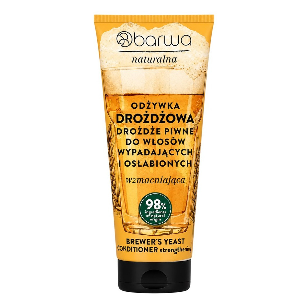 Barwa Naturalna Wzmacniająca Odżywka Drożdżowa dla Włosów Wypadających 200ml