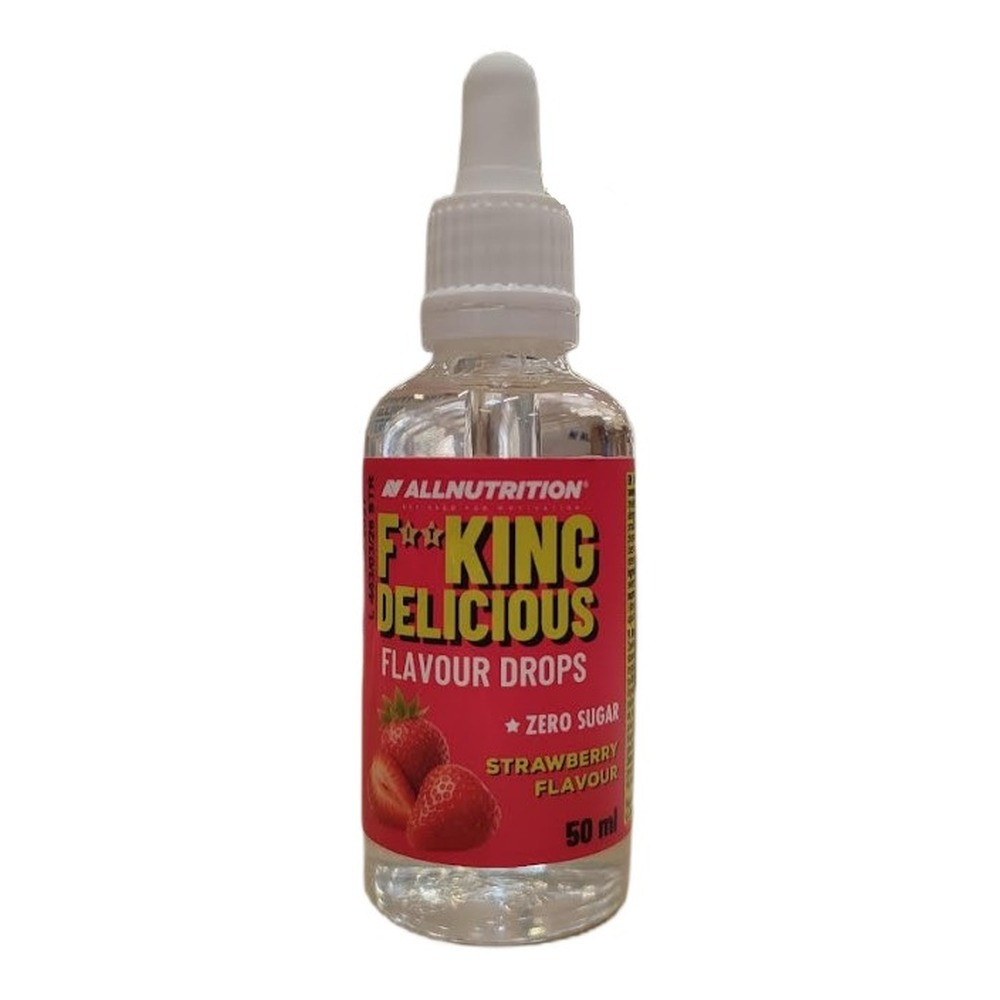 Allnutrition Fitking Delicious Flavour Drops, Strawberry - 50 ml.