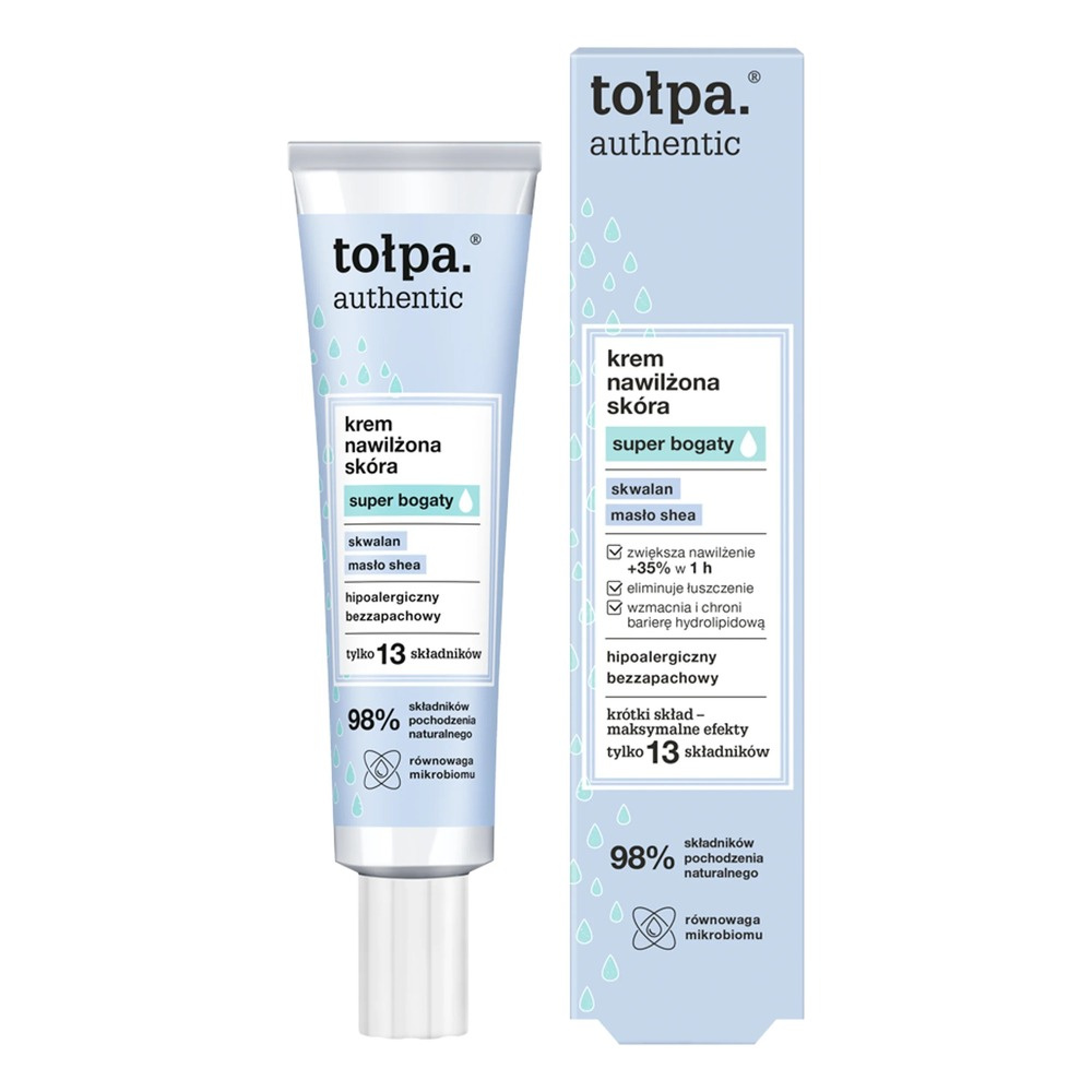 Tolpa Authentic Super Rich Krem do Twarzy dla Intensywnie Nawilżonej Skóry 40ml