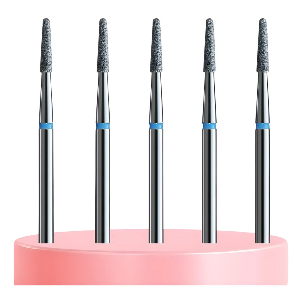 IQ Nails Rounded Cone Diamond Drill Bits Pakiet Standardowy Zaokrąglony Stożek 5 Sztuk
