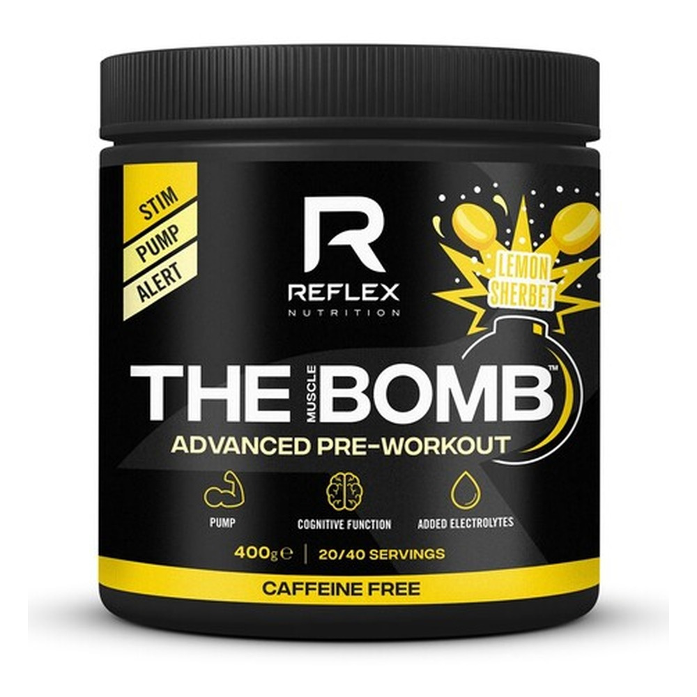 The Muscle Bomb Caffeine Free, Lemon Sherbet - 400g