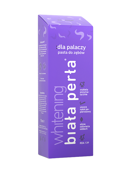 BIAŁA PERŁA Pasta Wybielająca Zęby Polecana Dla Palaczy 75 ml