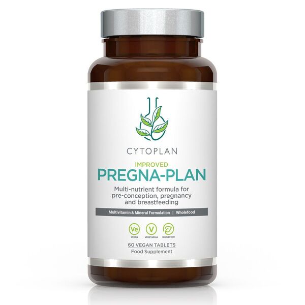 Cytoplan Pregna-Plan Kompleksowa Multiwitamina dla Kobiet w Ciąży i Karmiących Piersią 60 Wegańskich Tabletek