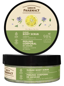 Green Pharmacy Wygładzająco-Ujędrniający Peeling Cukrowo-Solny Werbena i Cytryna 200ml