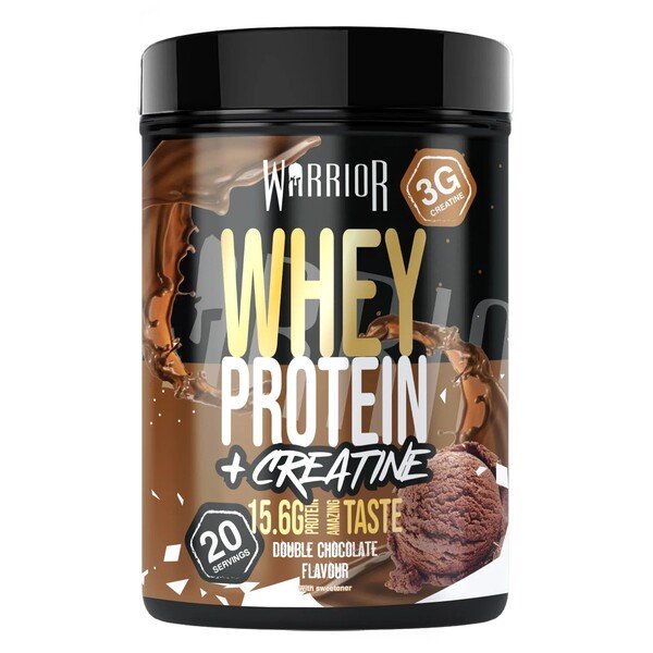 Warrior Whey Protein + Creatine, Double Chocolate - 500g
