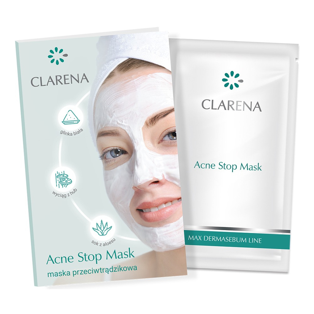 Clarena Acne Stop Mask Maska Głęboko Oczyszczająca 5ml