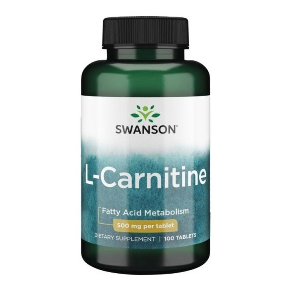 Swanson L-Karnityna 500mg na Energię i Metabolizm 100 Tabletek