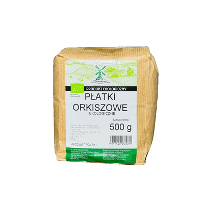 Młyn Kopytowa Ekologiczne Płatki Orkiszowe 500g
