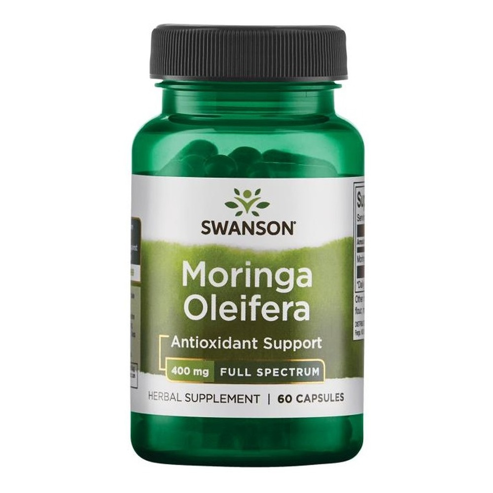 Swanson Moringa Oleifera 400mg na Wsparcie Trawienia 60 Kapsułek
