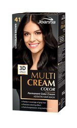 Joanna Multi Cream Trwały Intensywny Kolor Włosów Farba Pielęgnująca 41 Czekoladowy Brąz 60x40x20g