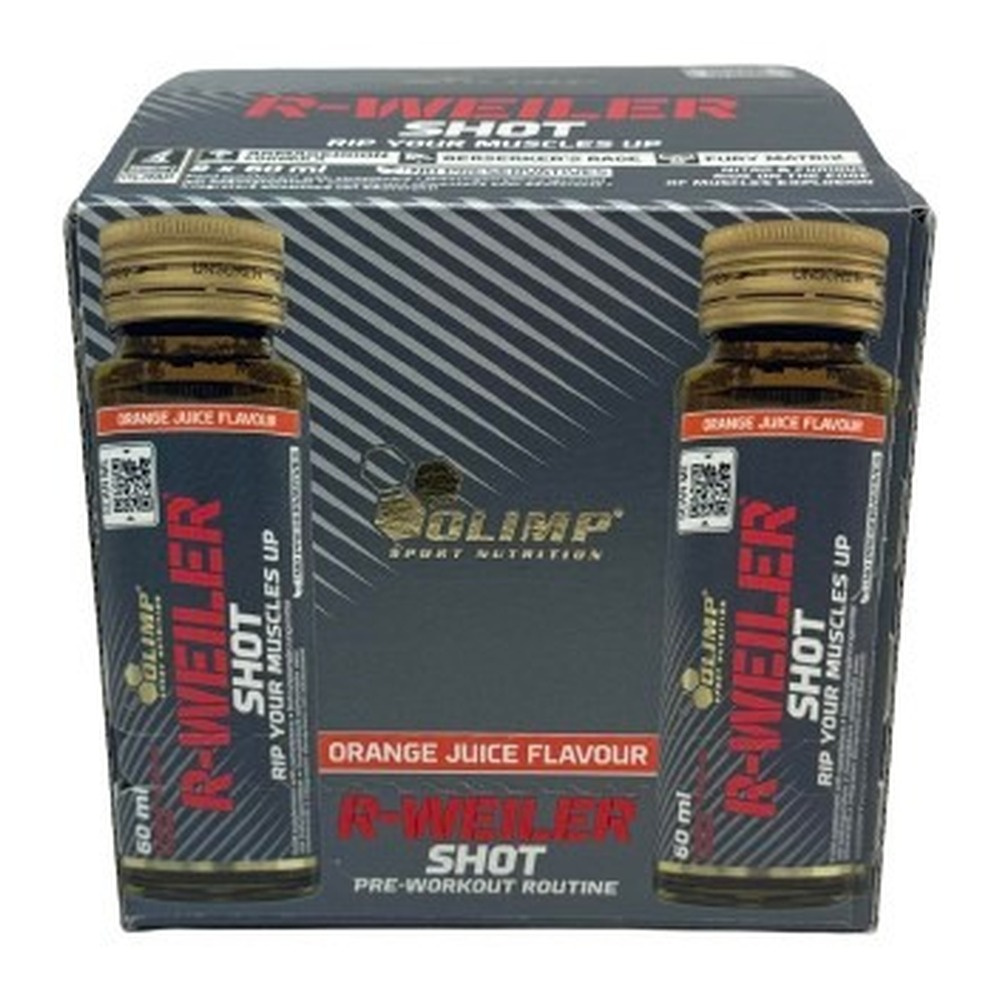 Olimp Nutrition R-Weiler Shot Przedtreningówka w Płynie na Energię i Koncentrację 9 x 60 ml