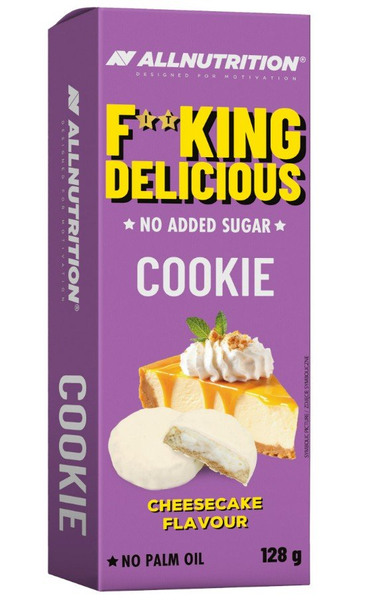 Allnutrition Fitking Delicious Cookie Sernikowe Ciastka Bez Cukru i Oleju Palmowego 128g