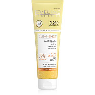 Eveline Face Therapy Professional Clean Shot Łagodzący Żel do Mycia Twarzy 140ml