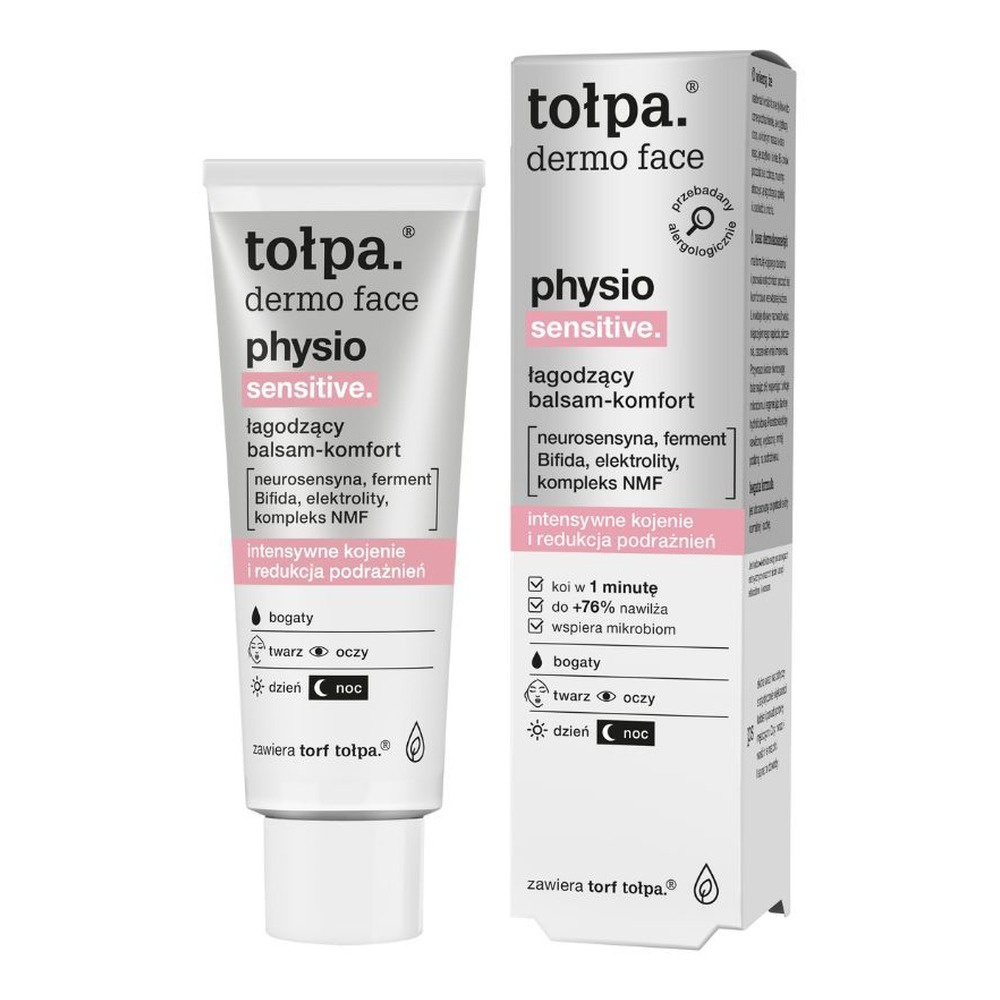 Tołpa dermo face physio sensitive. łagodzący balsam-komfort, bogaty, 40ml