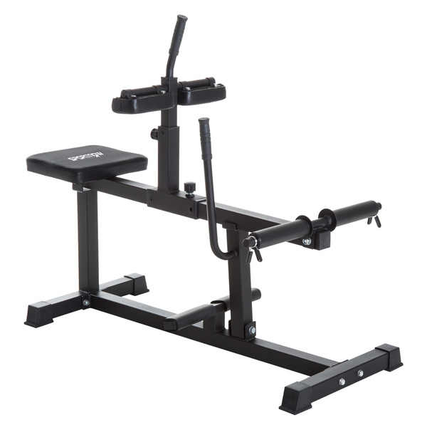 SPORTNOW Seated Leg Extension Machine, Adjustable Leg Raise Machine and Curl Machine with Plate Loaded for Hip, Lower Body and Home Gym Workout