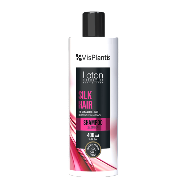 Vis Plantis Loton Silk Wygładzający Szampon do Włosów Suchych i Matowych z Jedwabiem 400ml