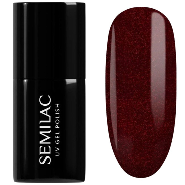 Semilac UV/LED Festive Wonder Color Soak Off Gel Nail Polish Gel - 306 Divine Red 7ml
