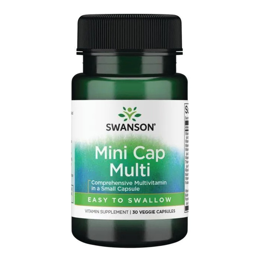 Swanson Mini Cap Multi Kompleks Witamin bez Minerałów na Cozień 30 Kapsułek
