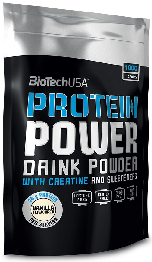 BioTechUSA Protein Power Odżywka Białkowa Czekoladowa z Kreatyną 1000g