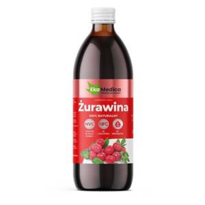 EkaMedica Sok z Żurawiny 100% NFC z Naturalną Witaminą C 500ml