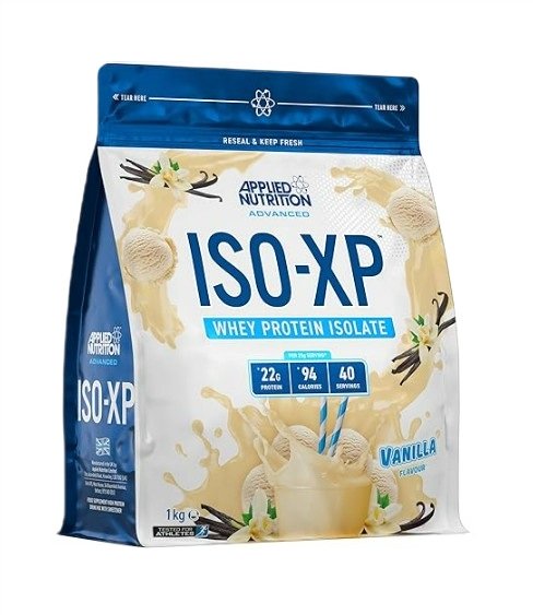 Applied Nutrition ISO-XP Izolat Białka Serwatkowego Waniliowy Na Budowę Masy Mięśniowej 1000g
