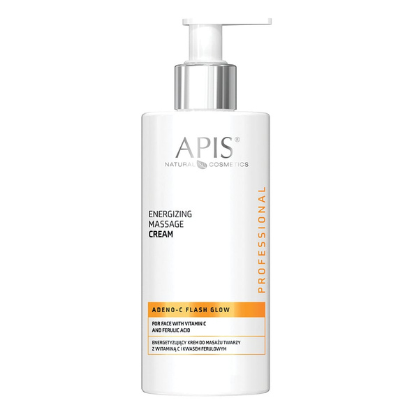 Apis Professional Adeno-C Flash Glow Energetyzujący Krem do Masażu z Witaminą C 300ml