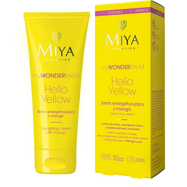 Miya myWONDERBALM Hello Yellow Energetyzujący Krem z Mango 75ml